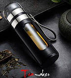 Термос із подвійними стінками для заварювання чаю 400 мл, фото 5