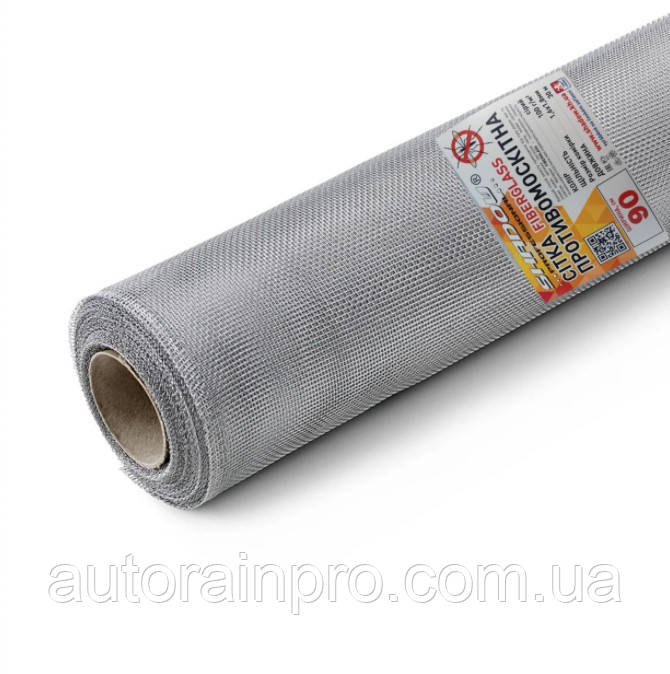 Сітка від комарів1.4х30 м (сіра) антимоскітна сітка на вікно, фото 1