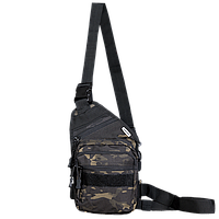 Camotec СУМКА GUNNER SLING MULTICAM BLACK, тактическая сумка, мужская сумка, военная сумка через плечо кобура