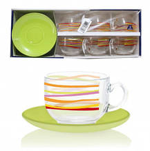 Набір чайний 12пр. Luminarc Evolution Rubans (6чашок+6блюдець) P6883