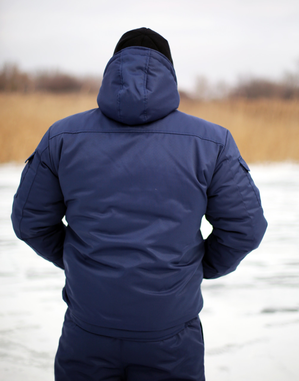 Куртка робоча зимова чоловіча "Містраль" укорочена синя - фото 3 - id-p183829241