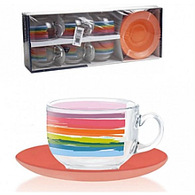 Набір чайний 12пр. Luminarc Color Pencil (6чашок+6блюдець) P6882