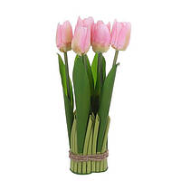 Композиция-букет из тюльпанов розовая 25 см. 42039