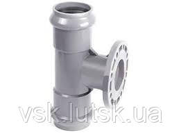 Трійник (160х100 розт./флан./розтр.) нап. ПВХ, фото 1