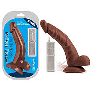 Вібратор на присоску Mr. Rude Buzzer Brown 9.0, фото 2