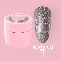 Блесточки для ногтей Luna Moon Platinum Gel № 4 5ml