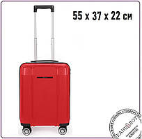 Валіза Aero TM Columbus, 55 х 37 х 22 см, 2,7 кг, червоний (1312-44)
