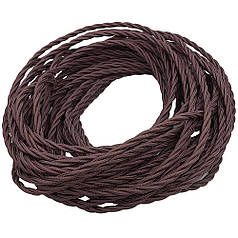 Провід для зовнішньої електропроводки коричневий 1,5 3-х жильний ER-1186