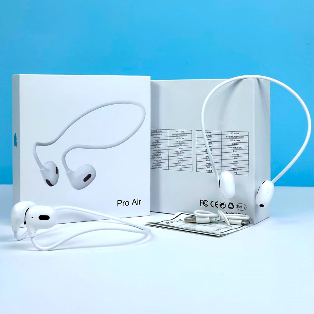 Безпровідні навушники з мікрофоном Apple Pro Air Sport Original series 1:1 Білий 45115, фото 1
