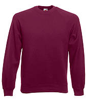 Свитшот Fruit of the Loom Classic raglan sweat S Бордовый (062216041S)