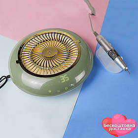 Фрезер для манікюру JMD-803 Pro 60 Вт з витяжкою 2 в 1 сенсорний манікюрний апарат для зняття гель лаку з фрезами