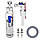 Комплект арматури для зливного бачка з бічною подачею води 1/2", з двома режимами зливу АБк2-01, фото 8