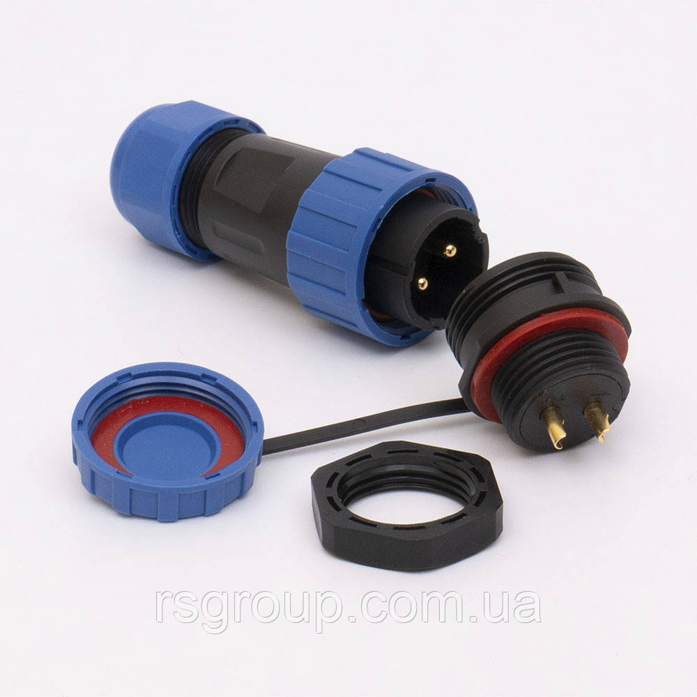 Конектор вологозахищений швидкороз'ємний SP-20 12PIN, фото 1