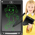 Дитяча дошка для малювання, LCD, 8,5", Dex, Чорна / Дитяча малювальна планшетка, фото 10