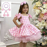 Сукня для дівчинки Барбі 4 в 1 намисто сережки браслет 150 Рожевий Хіт продажу!