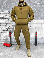 Зимний тактический флисовый костюм койот 5.11, спортивный мужской костюм койот 5,11 для военных