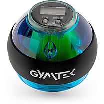 Гіроскопічний тренажер Gymtek Power Ball голубий, фото 3