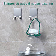 Тримач для бритви самоклеючий - гачок настінний - black, фото 8