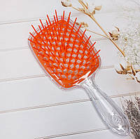 Розчіска для волосся Superbrush Plus Hollow Comb (прозоро-коралова)