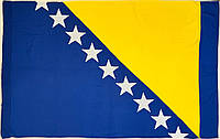 Флаг Боснии и Герцеговины - 1000мм*1500мм - Аппликация