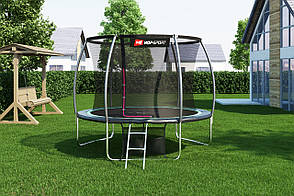 Батут Hop-Sport Premium 10ft (305cm) black/green з внутрішньою сіткою, фото 3