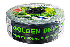 Стрічка Крапельна 8 mil крок 20 см бухта 1000 метрів емітерна GOLDEN DRIP