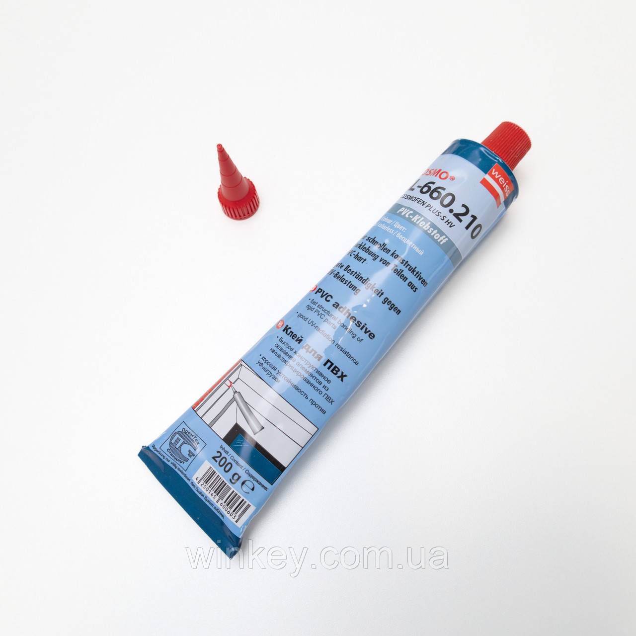 Клей рідкий пластик Cosmofen SL-660.210 Weiss прозорий, фото 1