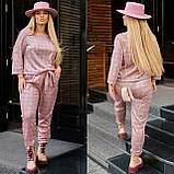 Жіночий весняний брючний костюм великого розміру новинка 2023, фото 8