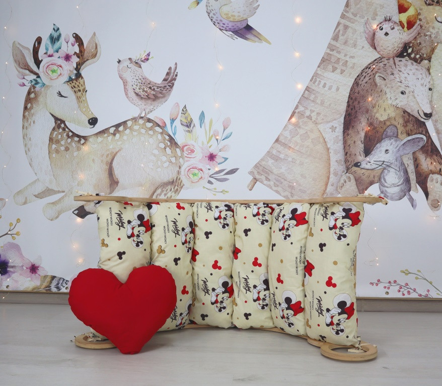 Дитяча гойдалка балансир з матрасиком Міккі Маус Bubbles, фото 1