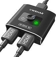 Разветвитель VWRHar HW002 HDMI Switch 4K@60 Гц