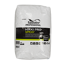 Дрібнозерниста легка шпаклівка для набризку Sadolin Maxi Pro Spray для стін і стелі, біла, 17 л