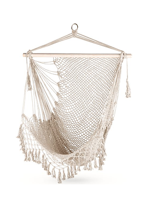 Крісло-гамак Outtec Boho підвісне бежевий, фото 1