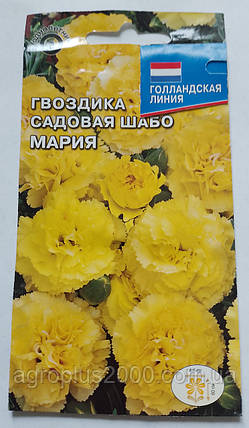 Насіння Гвоздика Шабо жовта Марія 0,1 грама, фото 1