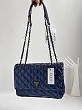 Сумка Guess ОРІГІНАЛ, Гес, Модель: Cessily Quilted Convertible Navy blue, фото 2