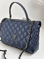 Сумка Guess ОРИГИНАЛ , Гесс Cessily Quilted Convertible Navy blue