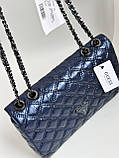 Сумка Guess ОРІГІНАЛ, Гес, Модель: Cessily Quilted Convertible Navy blue, фото 9