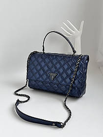 Сумка Guess ОРІГІНАЛ, Гес, Модель: Cessily Quilted Convertible Navy blue