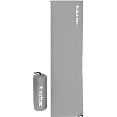 Самонадувний килимок Outtec 180х53х4 см гладкий сірий