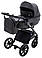 Коляска 2 в 1 Bair Kiwi Plus ECO BKP-15 чорний, фото 2