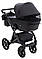 Коляска 2 в 1 Bair Kiwi Plus ECO BKP-15 чорний, фото 5