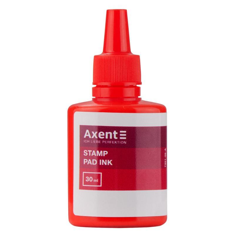 Штемпельна фарба 30 мл червона Axent 7301-06-a, фото 1