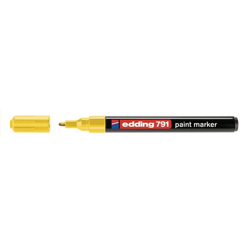 Маркер фарба жовтий 1-2 мм, Edding 791 Paint Marker