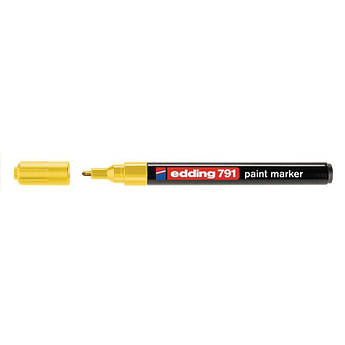 Маркер фарба жовтий 1-2 мм, Edding 791 Paint Marker
