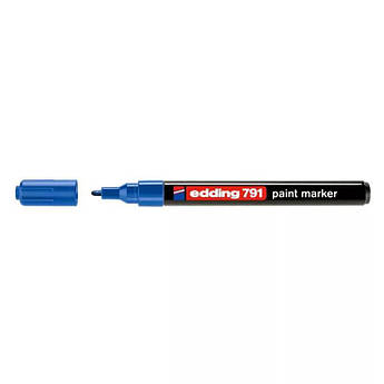 Маркер фарба синій 1-2 мм, Edding 791 Paint Marker