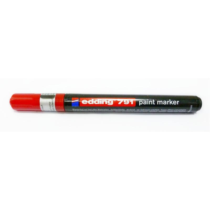 Маркер фарба червоний 1-2 мм, Edding 791 Paint Marker