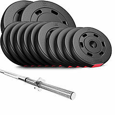 Набір Premium 69 кг з прямим грифом