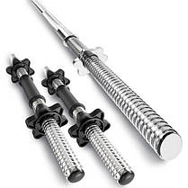 Набір Premium 58 кг з прямим грифом + 2 гантельних, фото 4