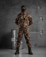 Тактический костюм софтшел пиксель aura, осенняя военная форма пиксель, мужской осенний костюм пиксель
