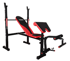 Лавка для жиму York Fitness ASPIRE 320 з стійкою для штанги та партою Скотта