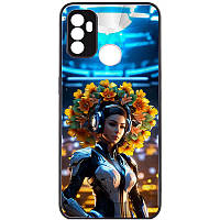 TPU+PC чехол Prisma Ladies для Oppo A53 / A32 / A33 с креативным принтом Cyberpunk